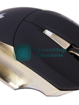 Мышь беспроводная Crown Gaming CMXG-605 черный, 1600 dpi, радиоканал, USB, кнопки - 6