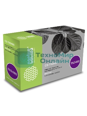 Картридж лазерный Cactus CS-TN3480 черный (8000 стр.) для Brother DCP L5500DN/L6600DW