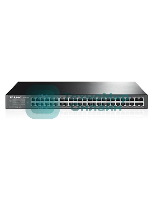 Коммутатор TP-Link SMB TL-SF1048 48-port 10/100M Switch, 48 10/100M RJ45 ports, 1U 19-inch rack-mountable steel case
