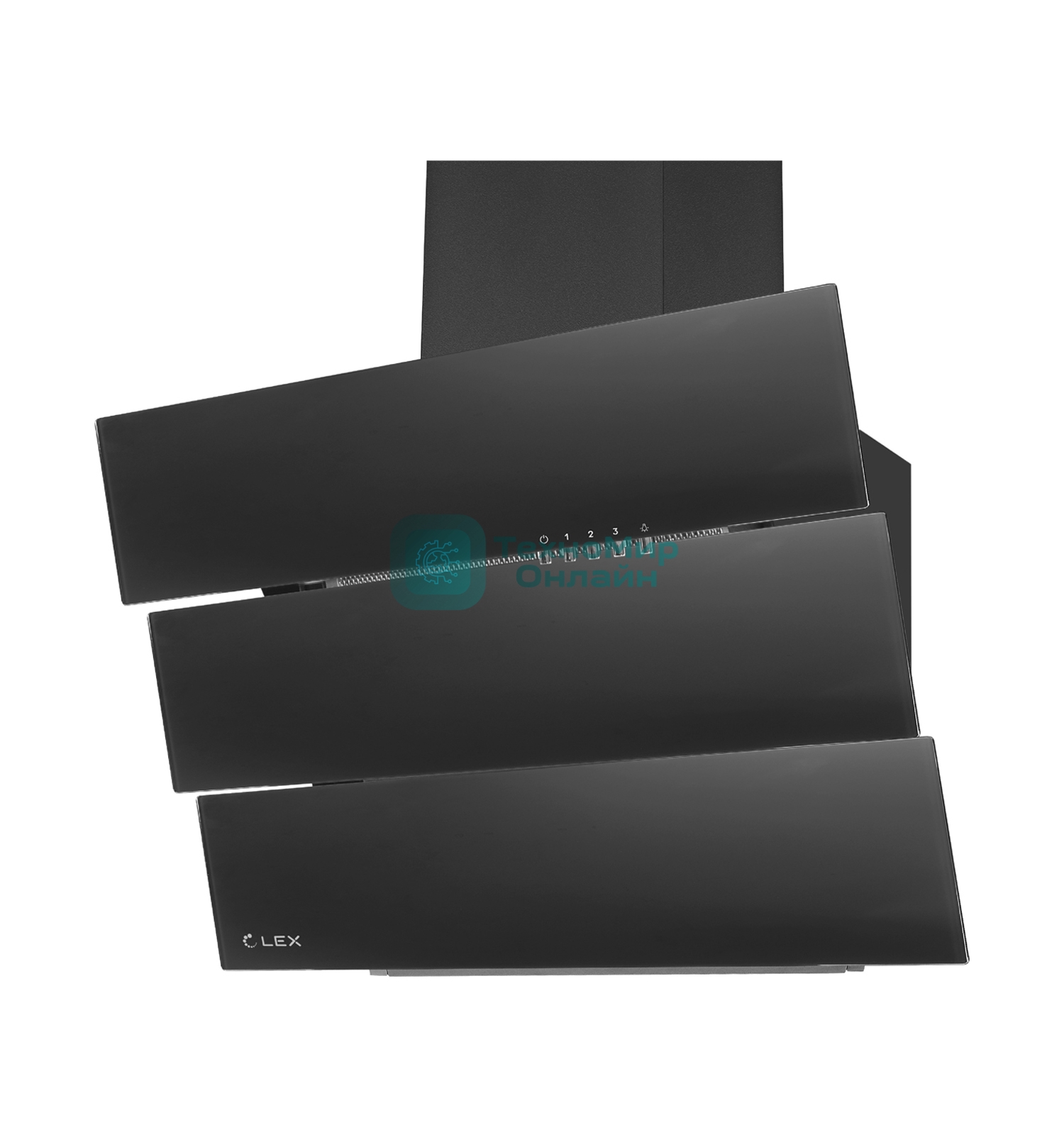 Вытяжка каминная LEX Rio G 600 черная, 59.5 см, 700 куб. м/ч, 44 дБ