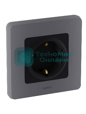 Рамка 1 пост. дымчатый Inspiria