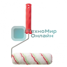 Валик Сибртех Эмали, 180 мм, ворс 12 мм, D 36 мм, D ручки 6 мм, полиамид, полиакрил