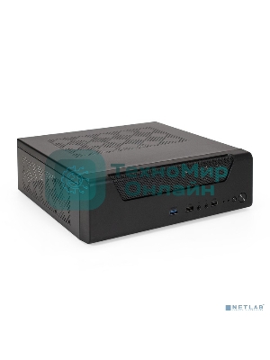 Компьютерный корпус Desktop ExeGate FL-102-TPS400 (mini-ITX, БП TPS400 с вент. 8см, 2*USB + 1*USB 3.0, аудио, черный)