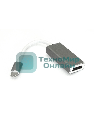 Адаптер Type-C на DisplayPort, серый