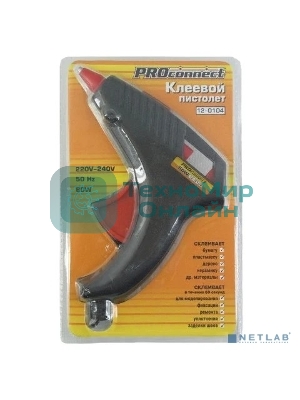 Клеевой пистолет PROconnect 60 Вт, ø11 мм, блистер
