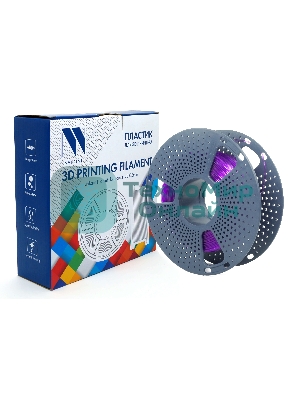Филамент NVPrint TPU Trans. Purple для 3D печати диаметр 1.75мм длина 165 метров масса 0,5 кг