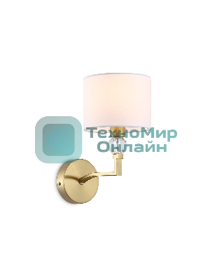 Настенный светильник Ambrella light LH71135 BS/WH латунь/белый E14 max 40W 220*140*250