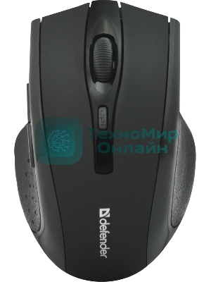 Мышь беспроводная Defender Accura MM-665 черный, 1600 dpi, радиоканал, USB, кнопки - 6