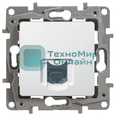 Розетка компьютерная ETIKA RJ45 кат.5 UTP, белый