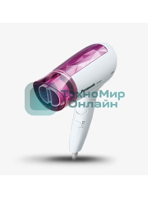 Фен Panasonic EH-ND21-P615 белый/розовый, 1200 Вт, компактный