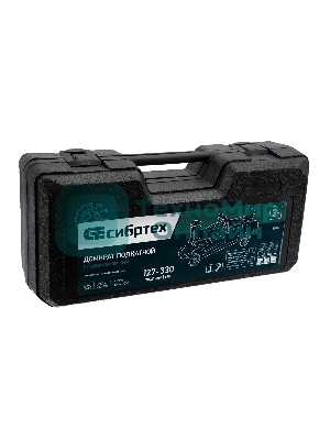 Домкрат гидравлический подкатной Сибртех 2т, 127-330 мм, в пластиковом кейсе