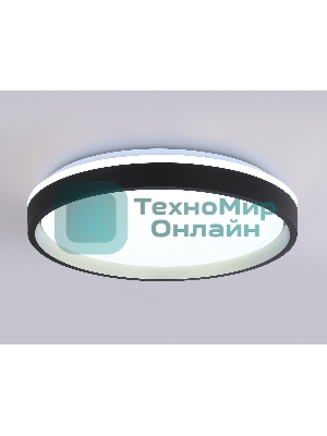Светодиодный светильник RGB Ambrella light FZ610 BK/GD черный/золото IP20 66W 3000K-6500K+RGB D490*85 (ПДУ ИК)