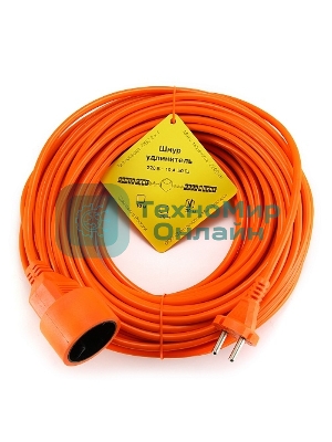 Удлинитель в бухте PowerCube 10А/2,2 кВт, 1 розетка, 30 м, оранжевый