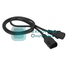 Шнур питания Lanmaster C13-C14, 3х0.75, 220В, 10А, черный, 5 метров