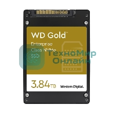 Накопитель SSD жесткий диск PCIE 3.84TB U.2 GOLD WDS384T1D0D WDC