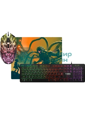 Комплект клавиатура+мышь Defender Tark C-779 проводной, USB, 2400 DPI, чёрный