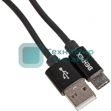 Кабель USB (m)-USB Type-C (m) 1м черный