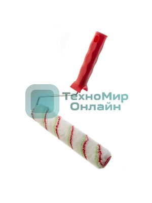 Валик Сибртех Эмали, 250 мм, ворс 12 мм, D 36 мм, D ручки 6 мм, полиамид, полиакрил