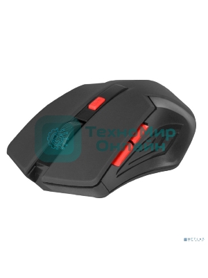 Мышь беспроводная Defender Accura MM-275 красный, 1600 dpi, радиоканал, USB, кнопки - 6