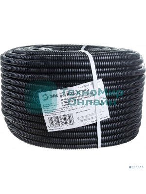 Труба гофрированная ПНД ЭРА (черный) d 16 мм с зонд. легкая 100 м (30)