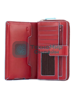 Кошелек женский Piquadro Blue Square PD1354B2R/R красный натур.кожа