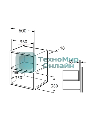 Встраиваемая микроволновая печь Korting KMI 827 GN