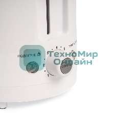 Тостер Galaxy Line GL 2908, белый, пластик, 800 Вт
