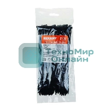 Хомут Rexant nylon 3.6 х 200 мм 100 шт черный