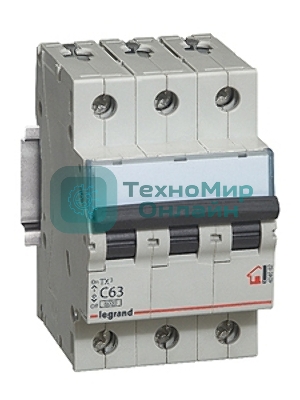 Выключатель автоматический TX3 C6A 3П 6000 Авт.выкл.TX3 C6A 3П 6000