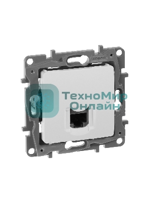 Розетка компьютерная ETIKA RJ45 кат.5 UTP, белый