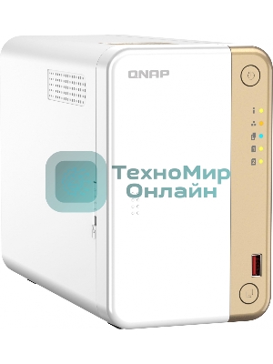 Сетевое хранилище channel QNAP TS-262-4G NAS 2 HDD trays, 2 x M.2 NVMe PCIe Gen 3 x1, 2-core Intel Celeron N4505 2.9 GHz, 4 Gb RAM (4Gb max), 1x2.5 Gigabit Ethernet, Slot PCIe Gen 3 x2, 2 USB 3.2 Gen 2 (10Gbps) Port, 2xUSB USB 2.0 port, 1xHDMI 2.0