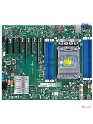 Материнская плата серверная SuperMicro X12SPL-F-B, сокет LGA4189, Intel C621A, DDR4 ECC, 8xDDR4, 2xPCIe 4.0 x16, 5xPCIe x8, 10xSATA, 1xM.2, 2xUSB 3.2, 2xUSB 2.0, 2xRJ-45, VGA, ATX