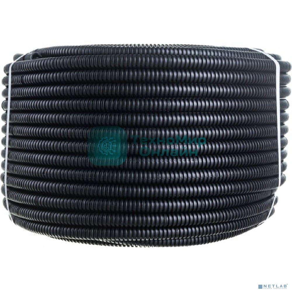 Труба гофрированная ПНД ЭРА (черный) d 16 мм с зонд. легкая 100 м (30)