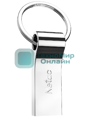 Флешка USB Netac U275 (NT03U275N-064G-20SL), 64Gb, USB 2.0, R/W 50/15, серебристый