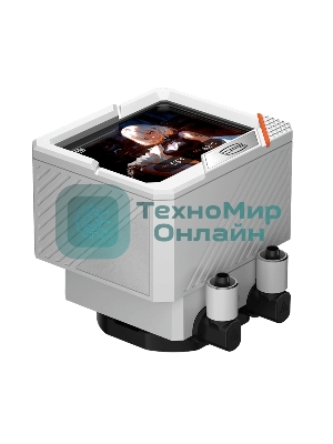 Система охлаждения PCCooler GT360 ARGb Display WH (310W, 360мм, LED temp., белый, ARGb/Fans: 3x120мм, 99CFM, 41.5dBA, 3000RPM/Pump 15dBA, 2600RPM, Rad thickness 27мм/S: 1851, 1700, 1200, 115X, AM5, AM4)