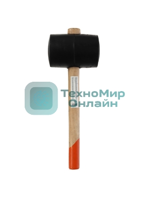 Киянка резиновая Sparta 1130 г, черная резина, деревянная рукоятка