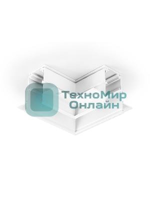 GL3352 WH белый коннектор угловой встраиваемый 85*85*H46.8