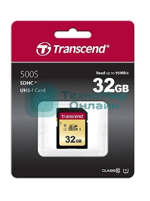 Флеш карта SD 32GB Transcend SDНC UHS-I U1, MLC