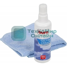 Чистящий набор (салфетки + гель) Buro BU-S/MF (салфетка и спрей) для экранов и оптики блистер 100 мл