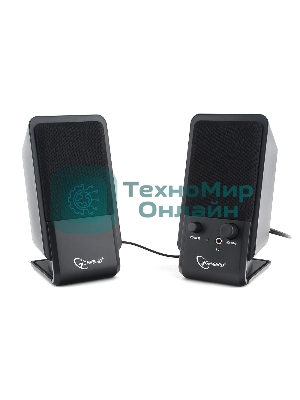 Акустическая система Gembird SPK-510, черный, 6 Вт, рег. громкости, разъем для наушников,USB-питание