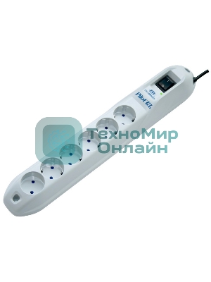 Сетевой фильтр Pilot GL 6 розеток (5 евро + 1 без заземления) 3 м Surge protector Pilot GL 6 outlets (5 euro + 1 without ground) 10A/2.2kVt, 3m