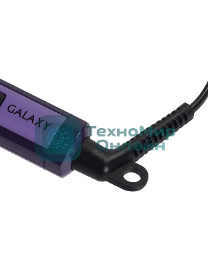 Щипцы для завивки волос Galaxy LINE GL4617 фиолетовый, 25 мм, 100-220 °C, 13 режимов
