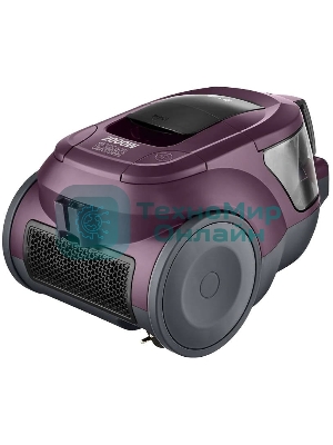 Пылесос LG VC5420NHTCW фиолетовый, 380/2000 Вт, уборка сухая, пылесборник контейнер 1.3 л
