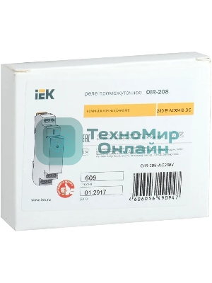 Реле промежуточное OIR 2 конт. (8А) 230В AC IEK OIR-208-AC230V