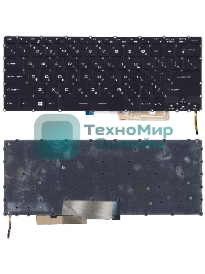 Клавиатура для ноутбука MSI GS32 GS30 GS43 GS40 черная с подсветкой
