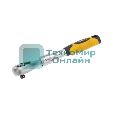 Ключ телескопический трещоточный Kranz 1/4, 162-210мм, CrV, двухкомпонентная рукоятка