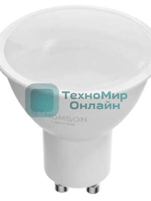 Лампа cветодиодная LED Thomson TH-B2328 GU10, полусфера, 10Вт, 6500К, белый холодный, 1 шт.