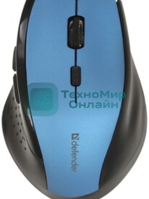 Мышь беспроводная Defender Accura MM-365 черный, 1600 dpi, радиоканал, USB, кнопки - 6