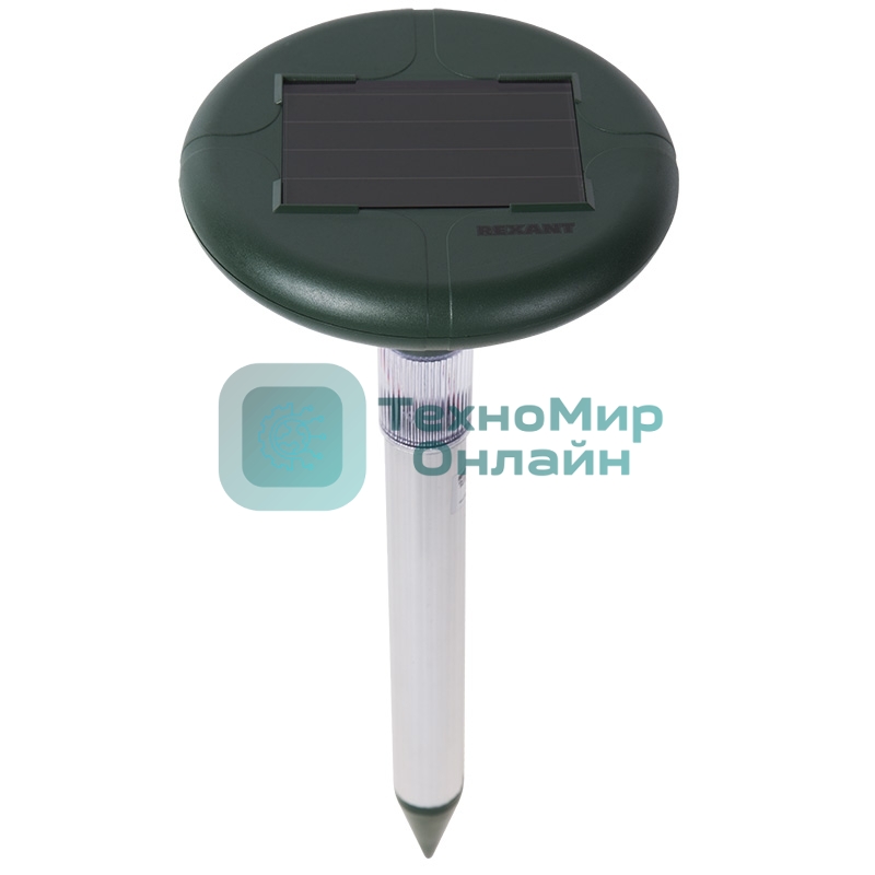 Ультразвуковой отпугиватель змей Rexant на солнечной батарее с подсветкой