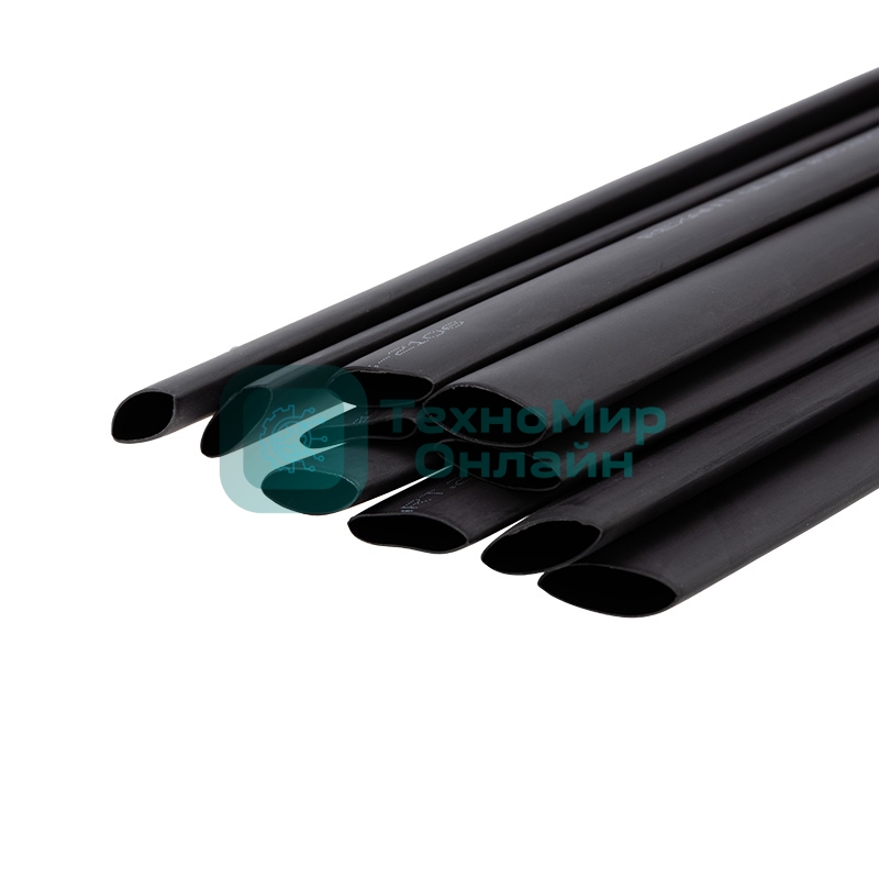 Трубка термоусаживаемая двухстенная клеевая Rexant 15.9/7.95мм (уп.10шт) по 1м черный
